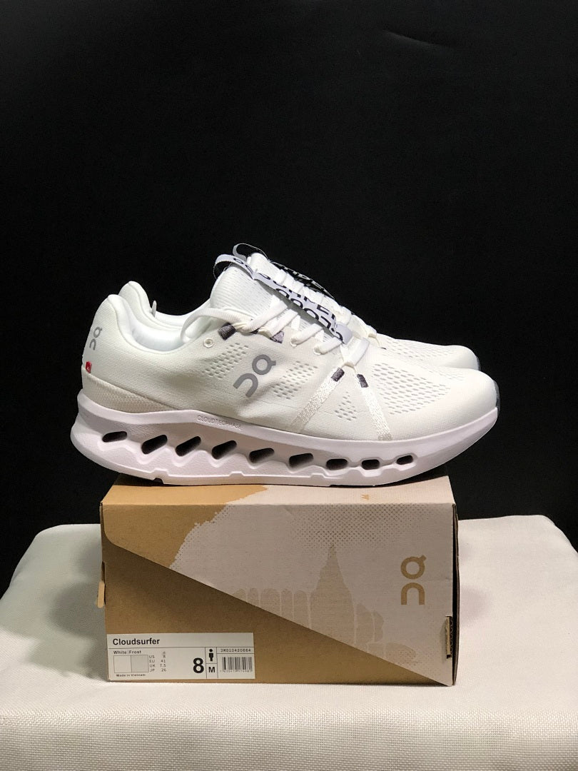 On Cloudsurfer White Running Shoes