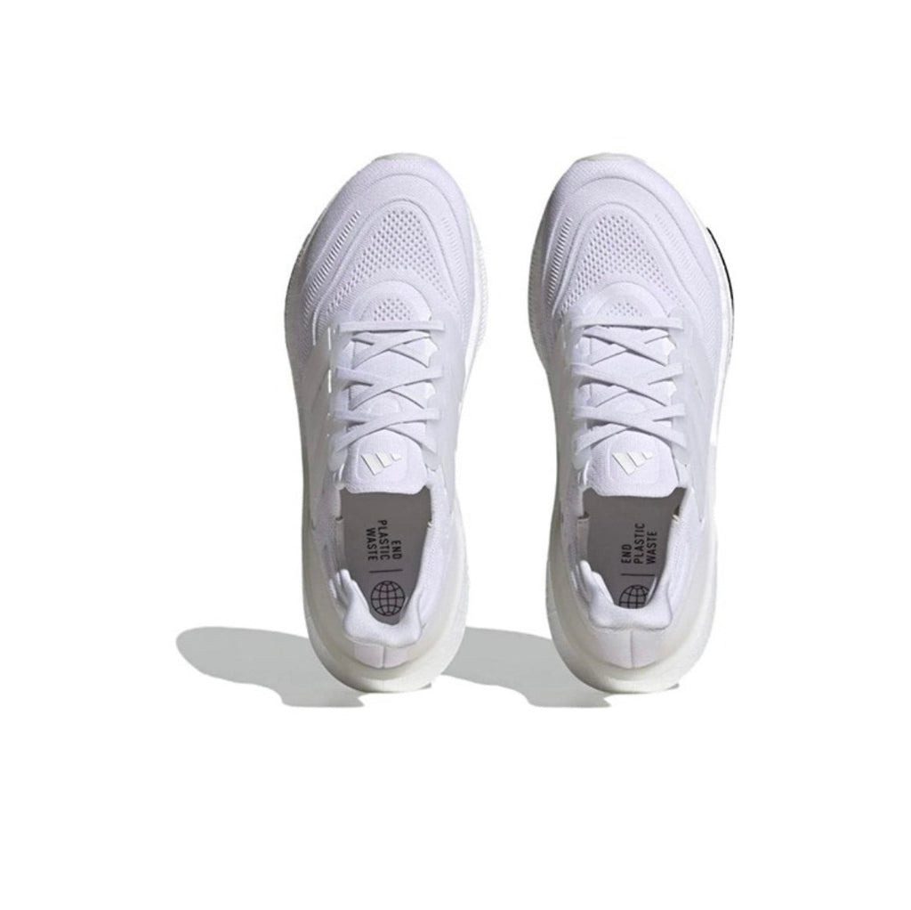 adidas Ultraboost 23 Light Running Shoes, White and Black GY9350
