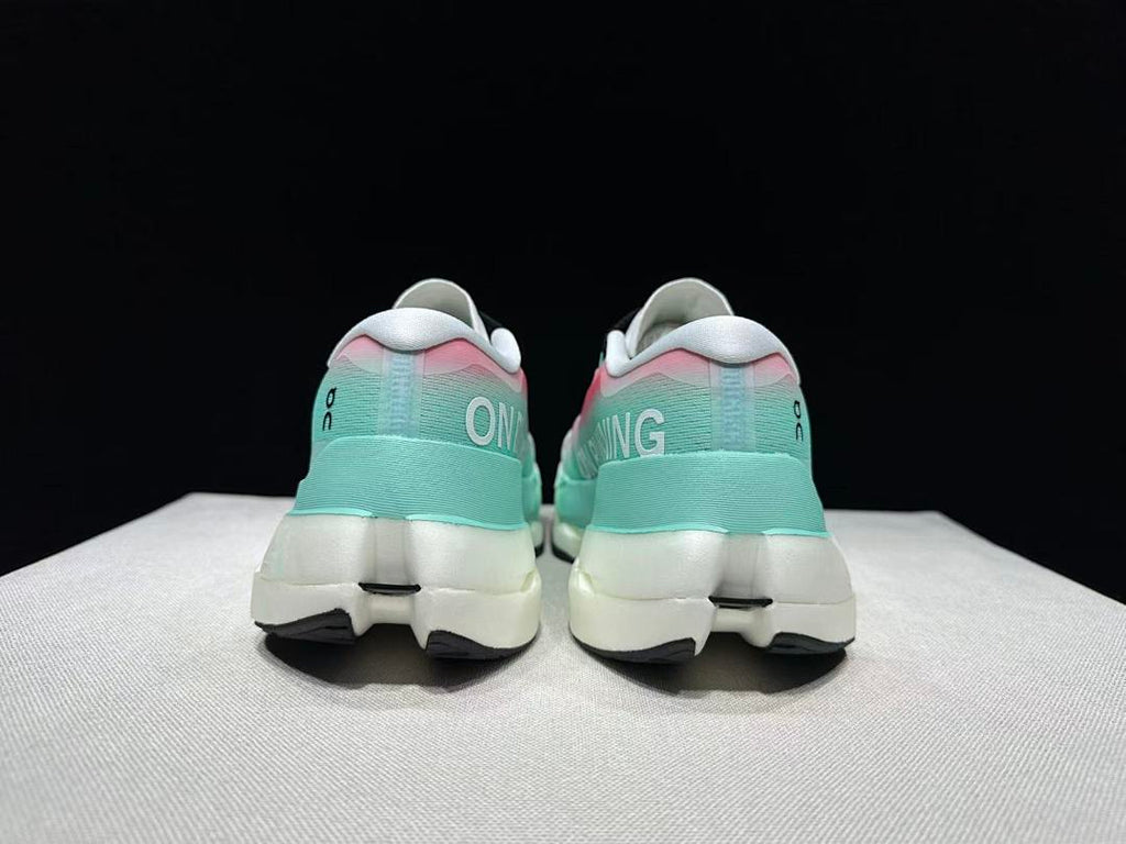 On Cloudboom Max Running Shoes, White Mint Pink