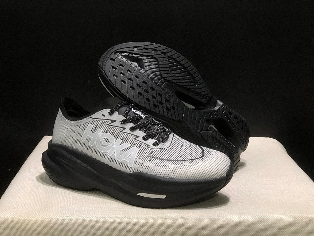 HOKA Mach X 2 Running Shoes in White and Black