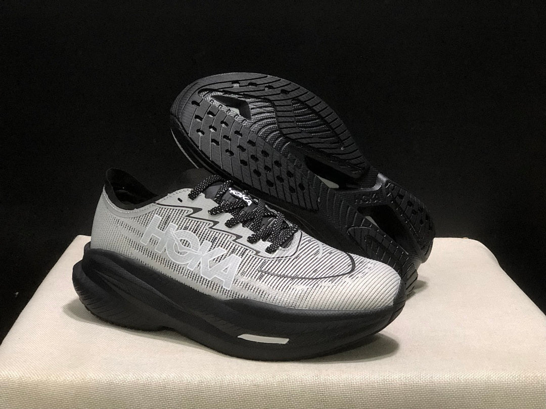 HOKA Mach X 2 Running Shoes in White and Black