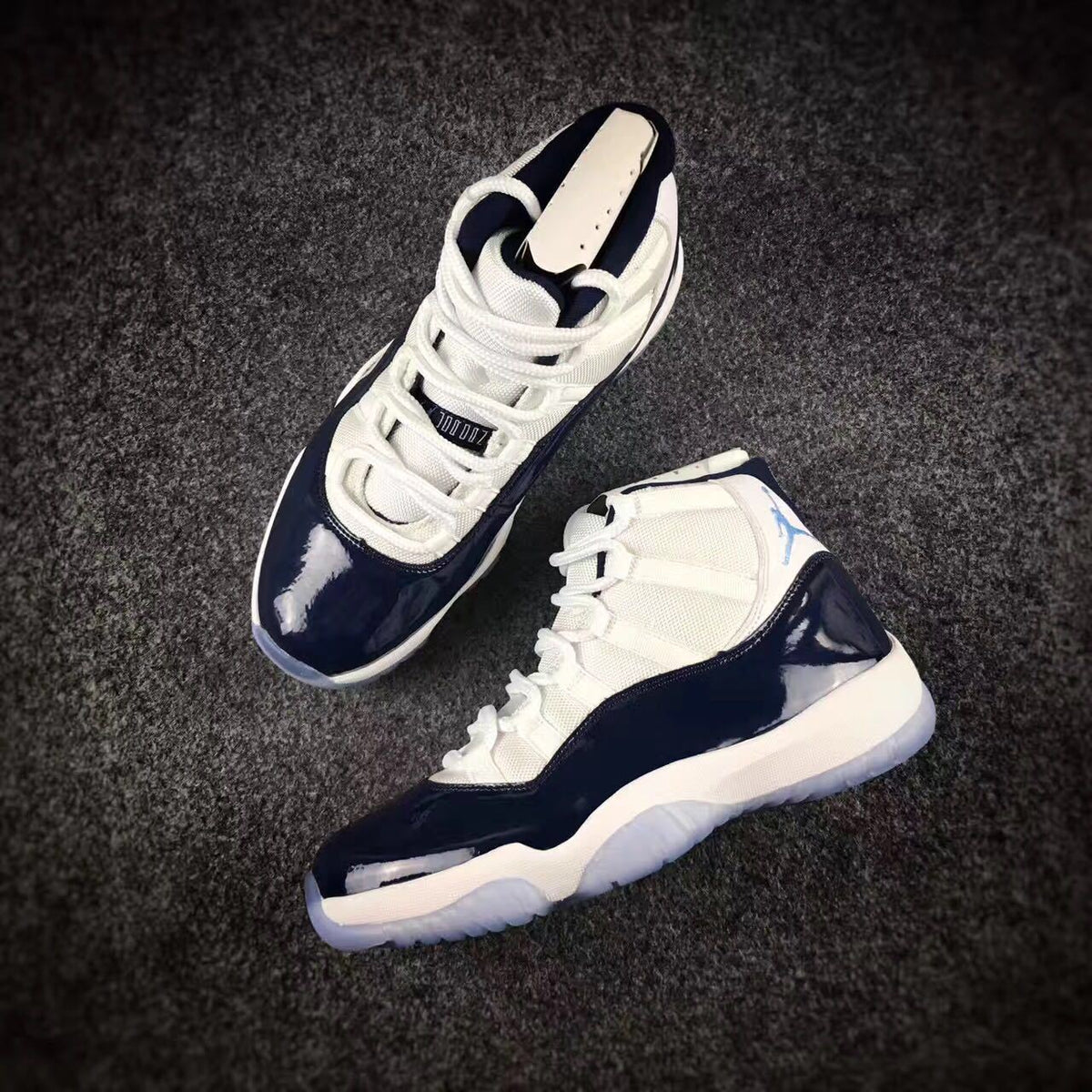 Jordan 11 Georgetown Navy High-Top Sneakers