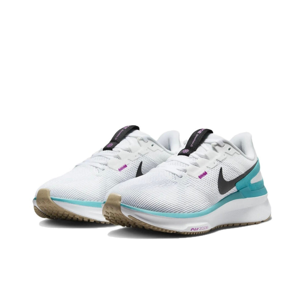 Nike Structure 25 Road Running Shoes White Turquoise DJ7884-103