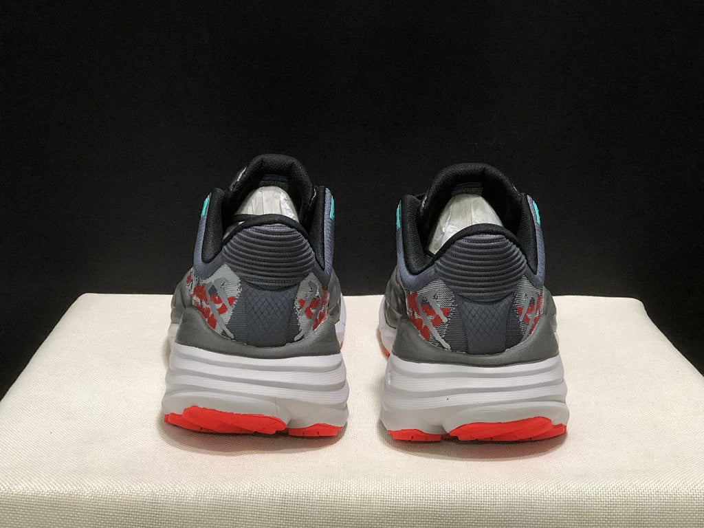 HOKA Stinson 7 Trail Running Shoes Gray Red