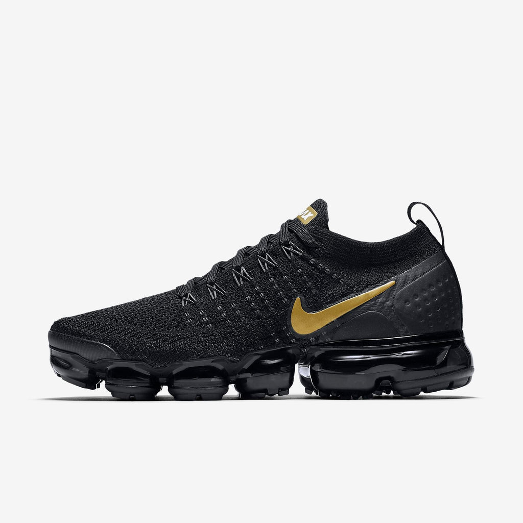 Nike Air VaporMax Flyknit 2 Black Gold Sneakers 942842-012