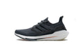 adidas UltraBoost 21 Running Shoes, Charcoal and White FY0372