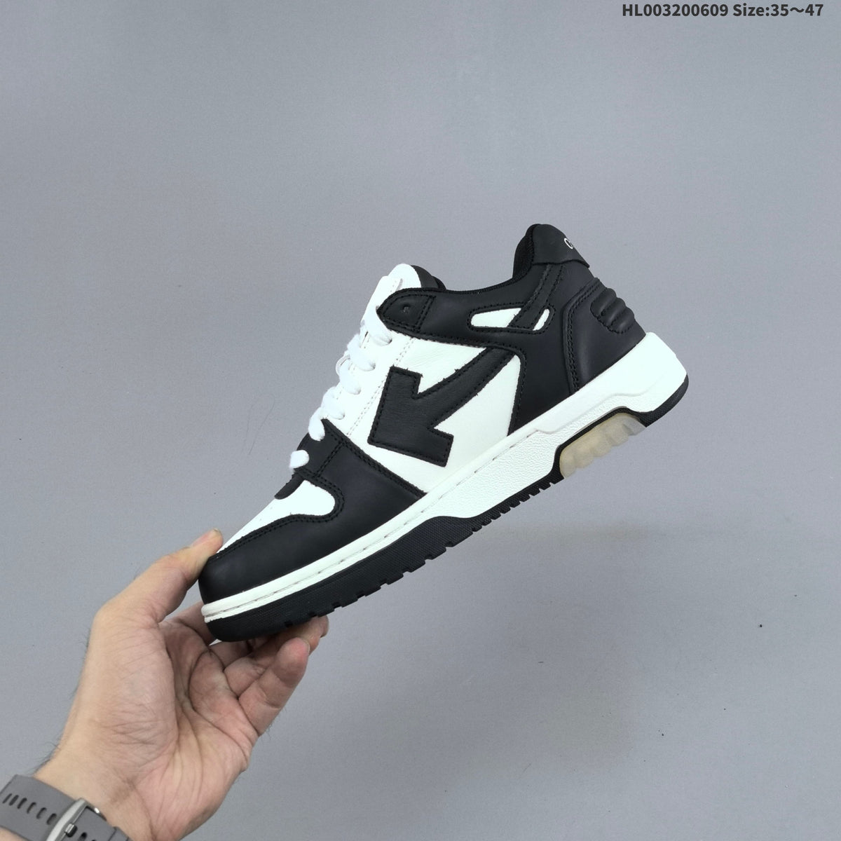 Off-White Out Of Office Sneakers in Black and White