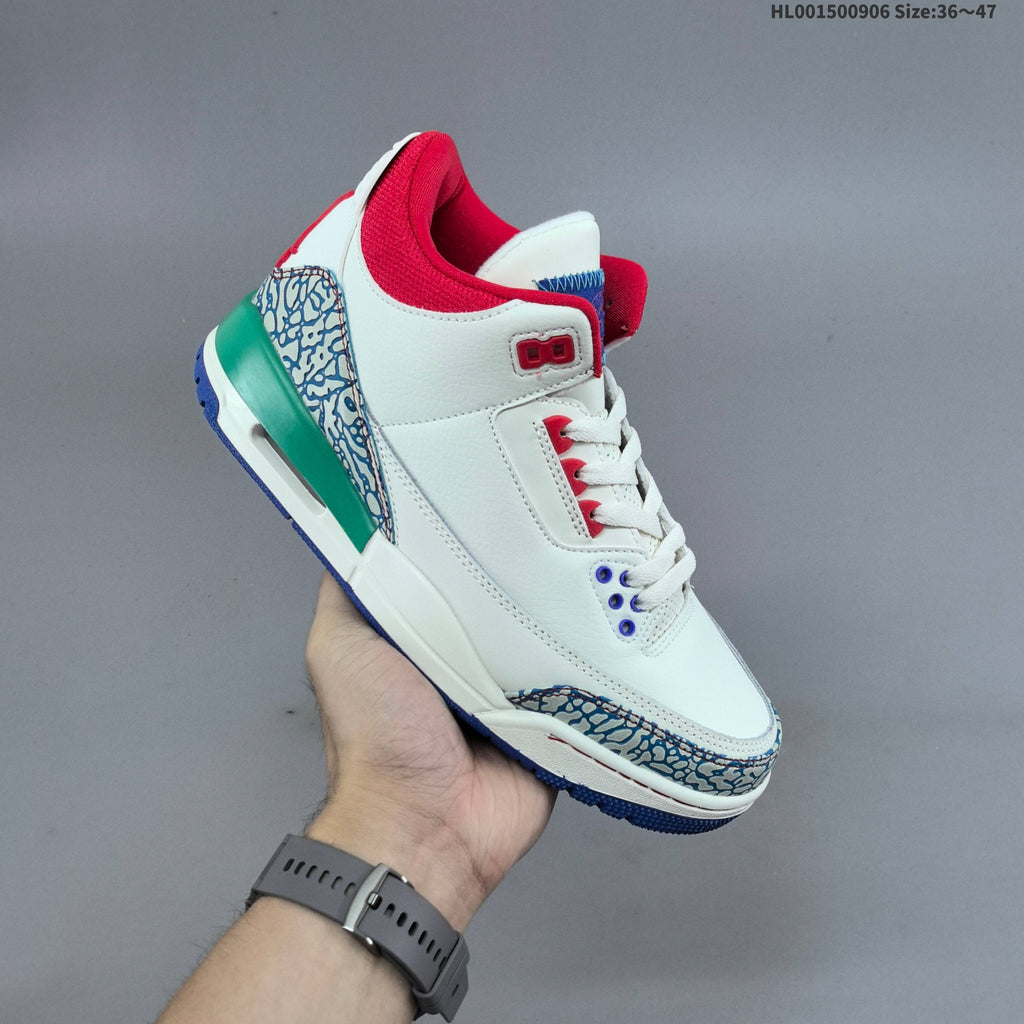 Jordan Air Jordan 3 Retro Chalk Track Red Sneakers