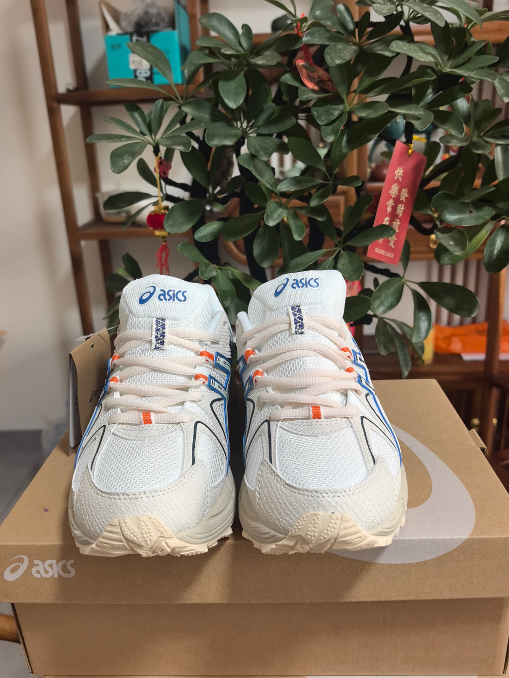 K9 White Blue Brown Chunky Sneakers