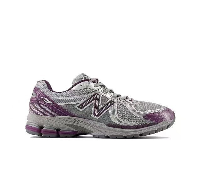 New Balance ML860PP2 Running Shoes, Grey and Purple