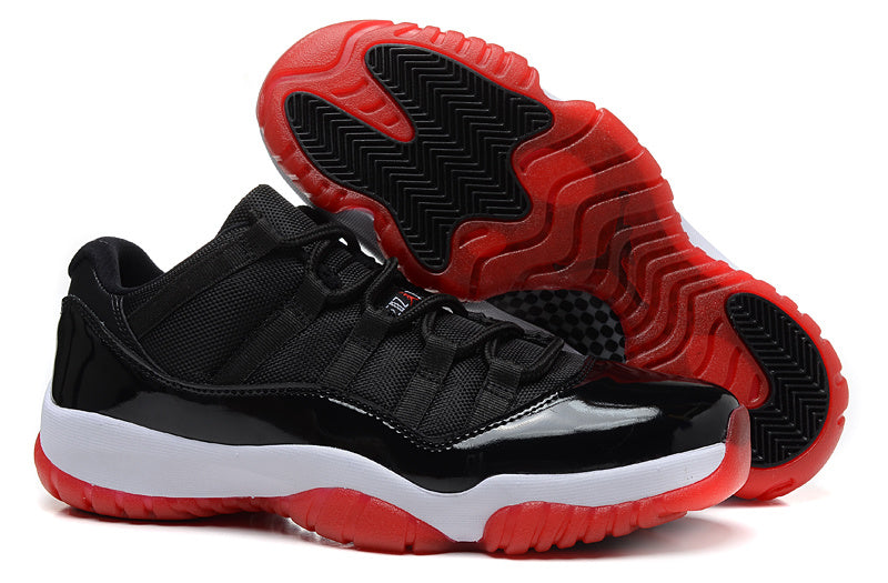 Jordan Air Jordan 11 Retro Low Black and Red Sneakers