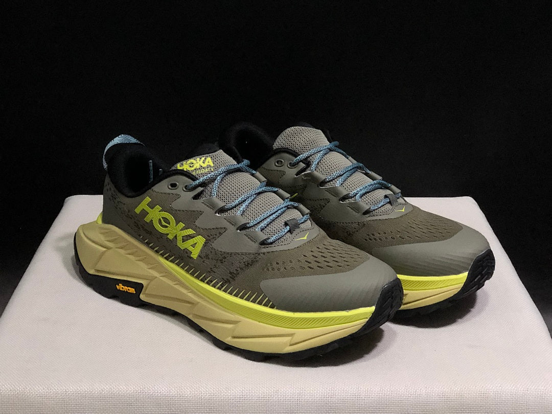 HOKA Skyline Float X Trail Running Shoes, Olive Yellow