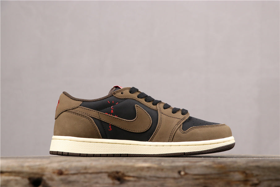 Jordan 1 Low OG TS SP Olive Black Sneakers CQ4277-001