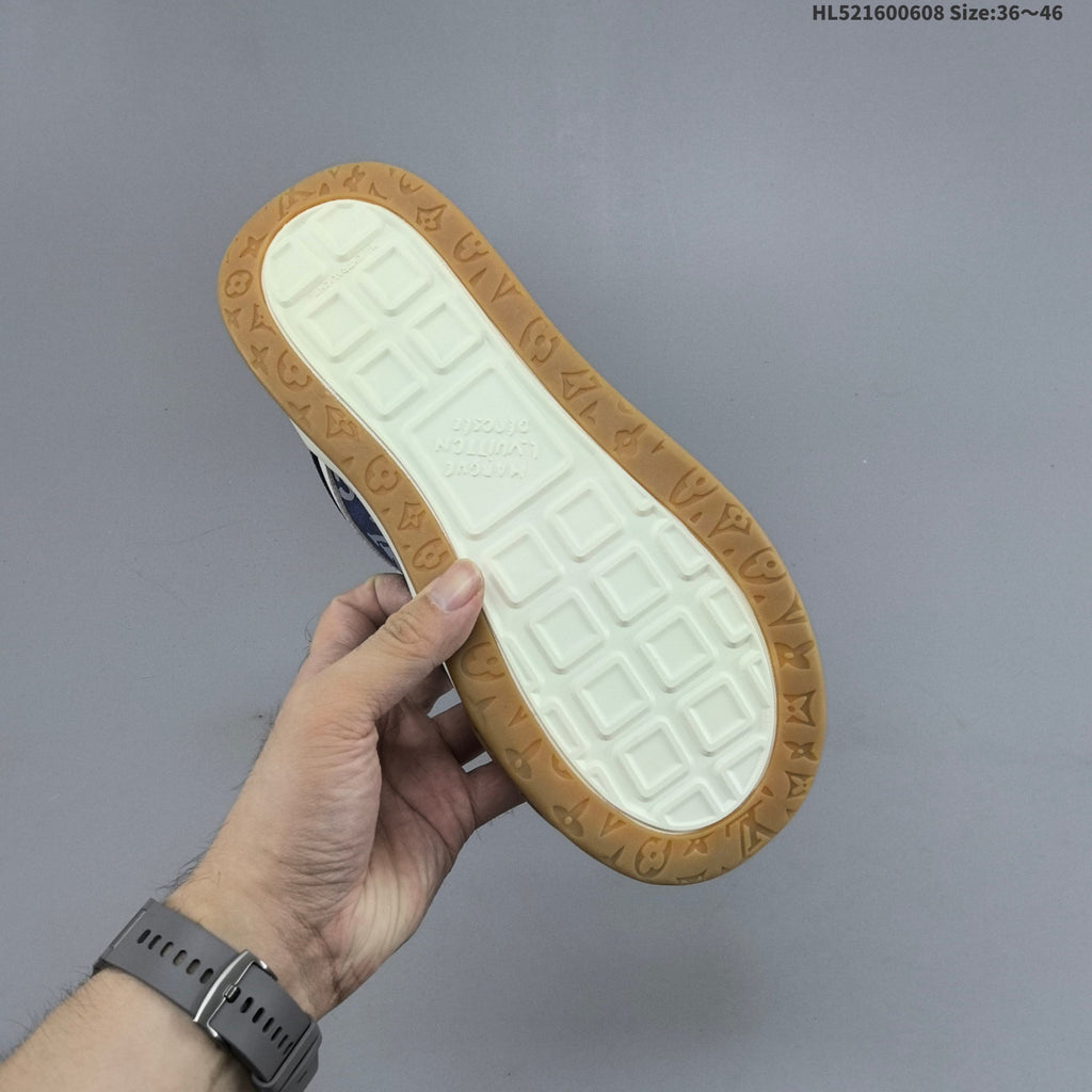 Louis Vuitton Tilted Low Sneakers Blue Monogram