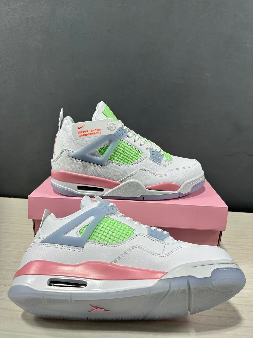 Jordan Air Jordan 4 Retro White Pink Green IB7068-100
