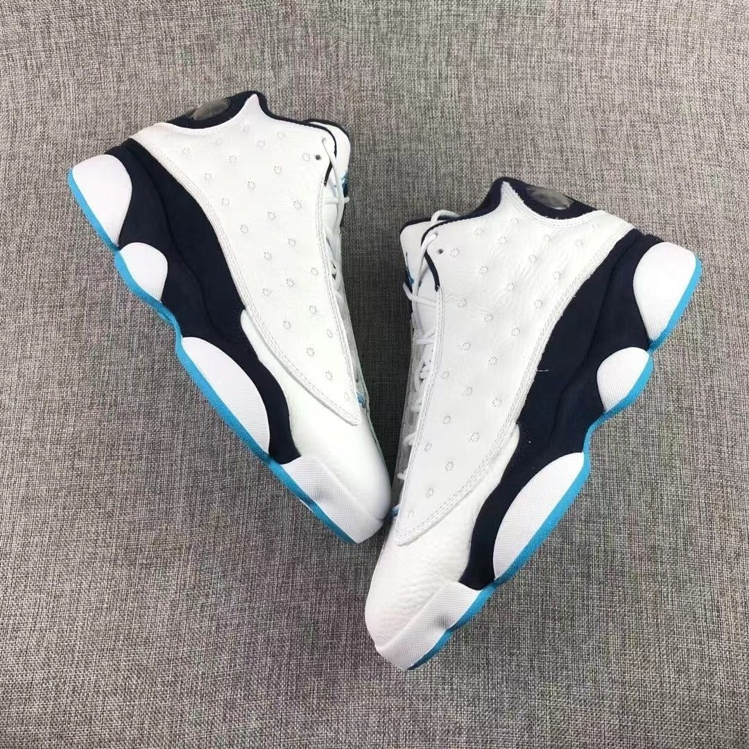Jordan Air Jordan 13 Dark Powder Blue Sneakers White Navy