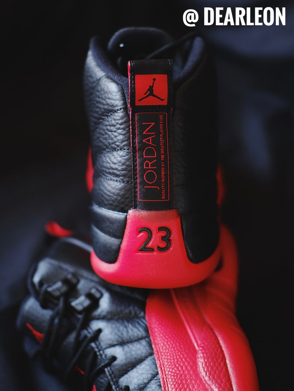 Jordan Air Jordan 12 Retro Flu Game Black Red Sneakers