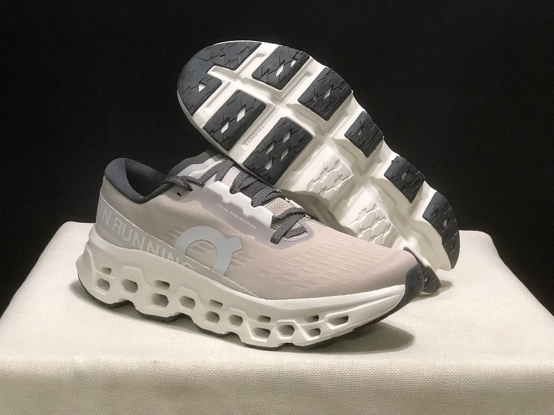 On Cloudmonster 3 Running Shoes in Gray