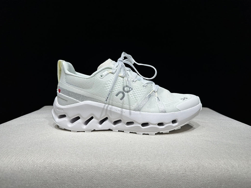 On Cloudsurfer Trail White Trail Running Shoes