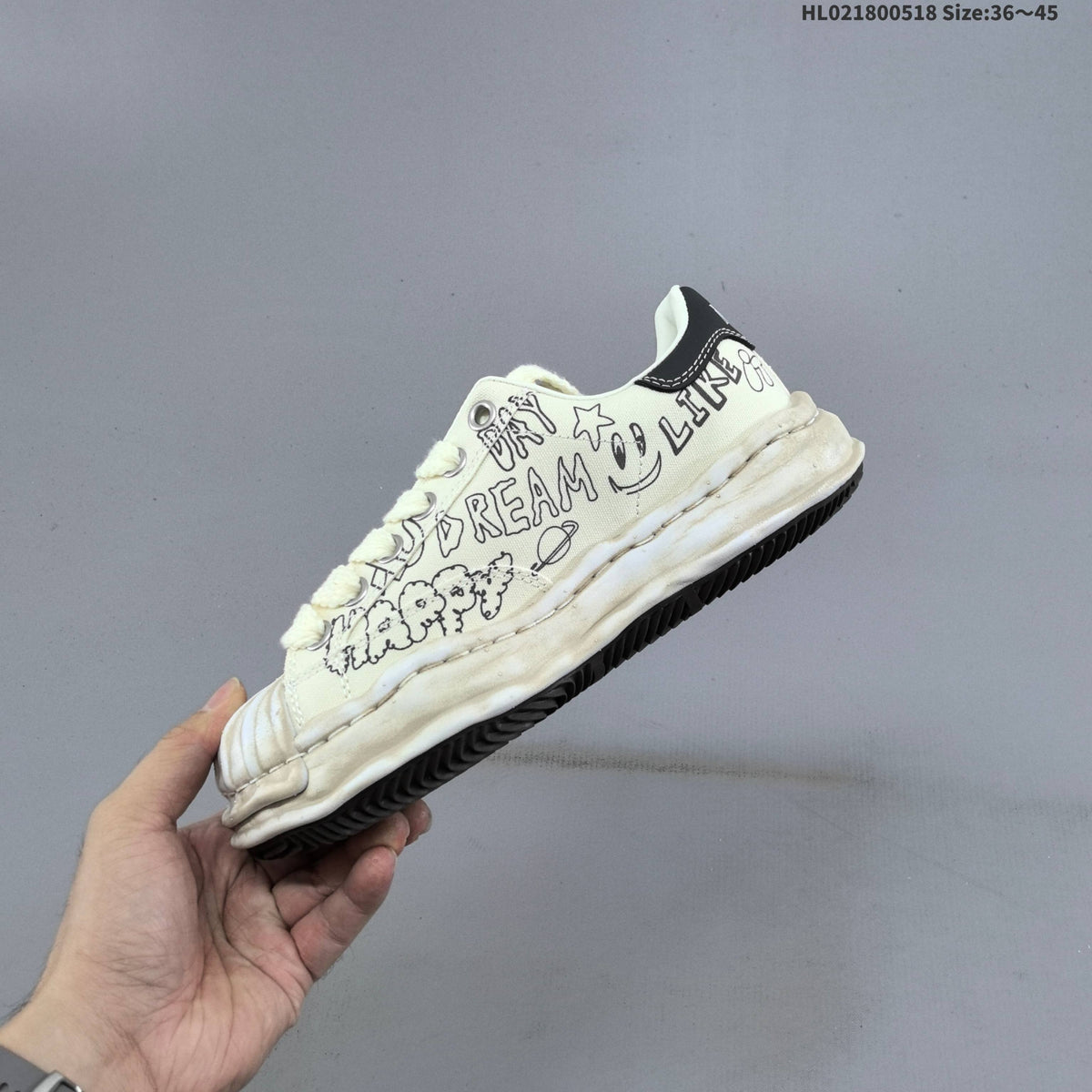 Maison Mihara Yasuhiro Blakey Low-Top Sneakers, Graphic Print