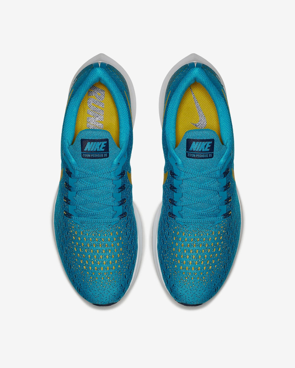 Nike Air Zoom Pegasus 35 Running Shoes Blue Yellow