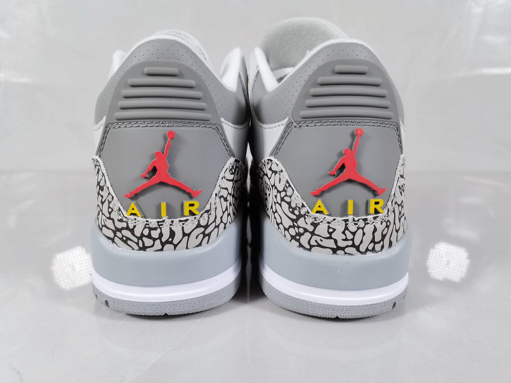 Jordan Air Jordan 3 Retro Grey and Orange Sneakers