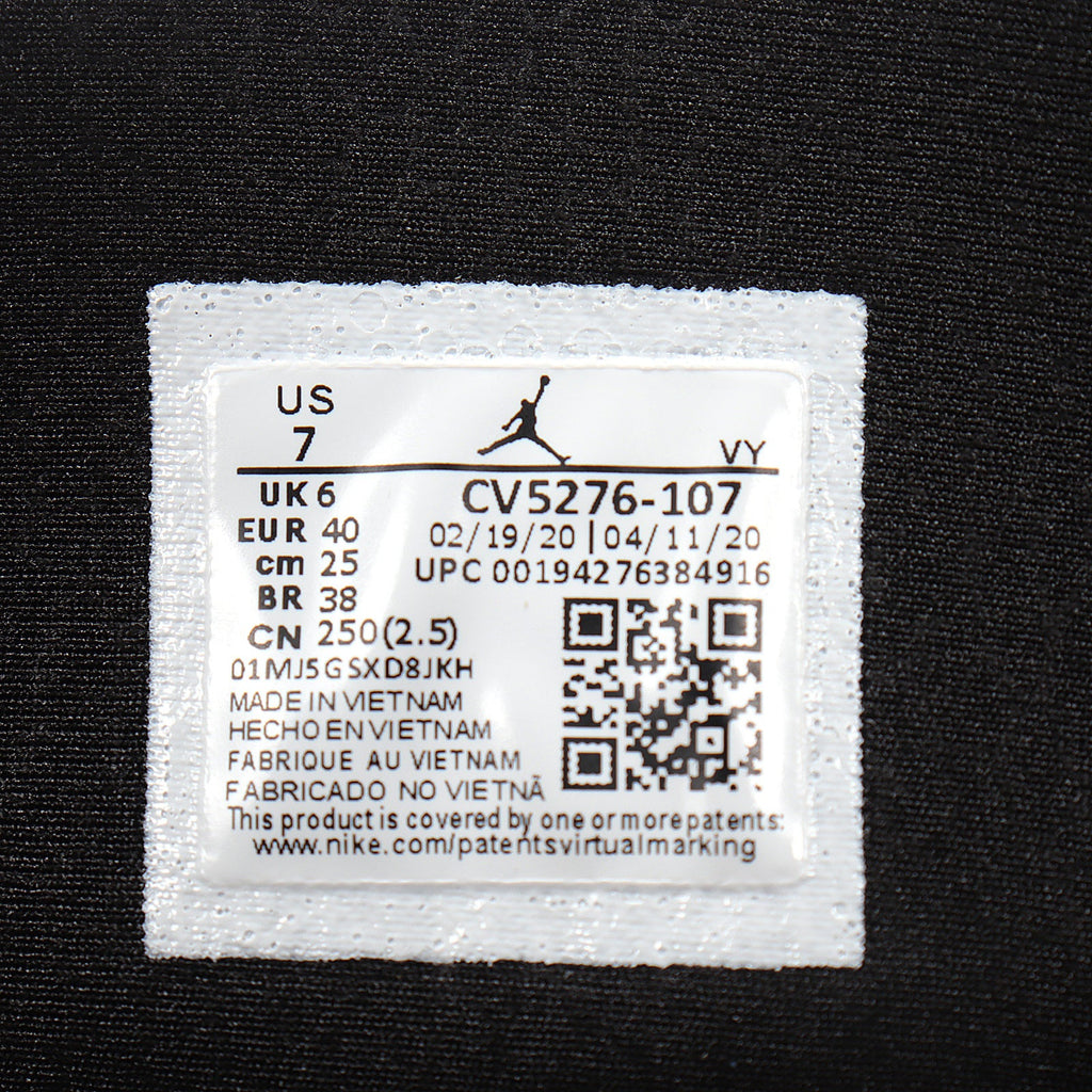Jordan 1 High Black Yellow White Sneakers CV5276-107