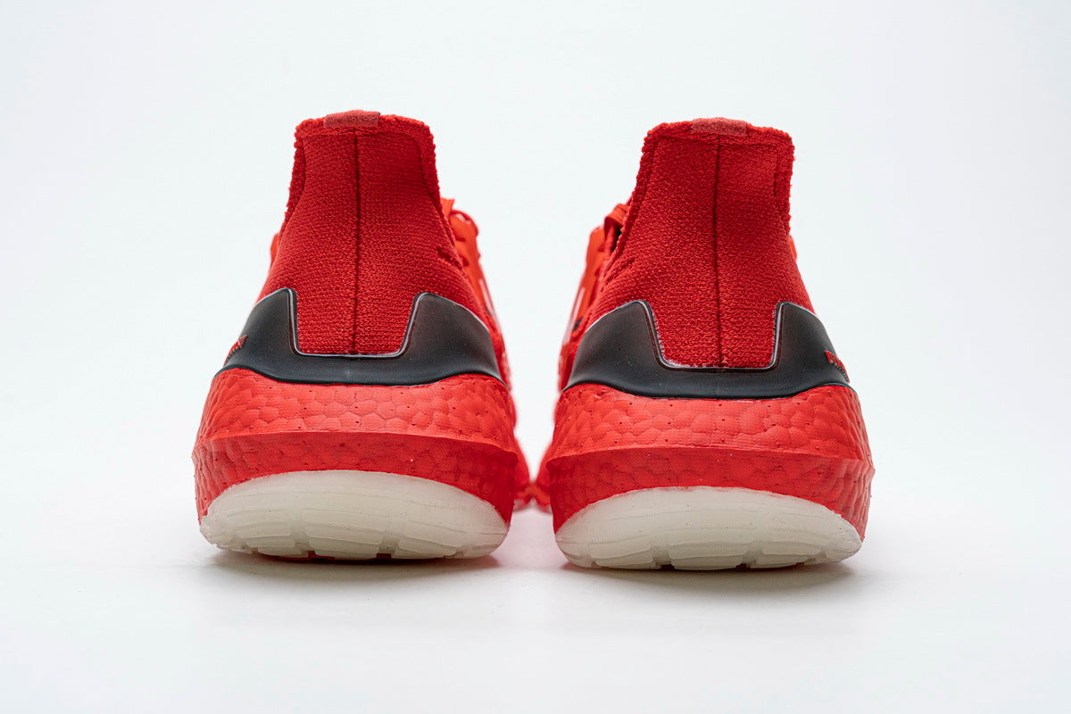adidas Ultraboost 21 Running Shoes FY0387 Red Black