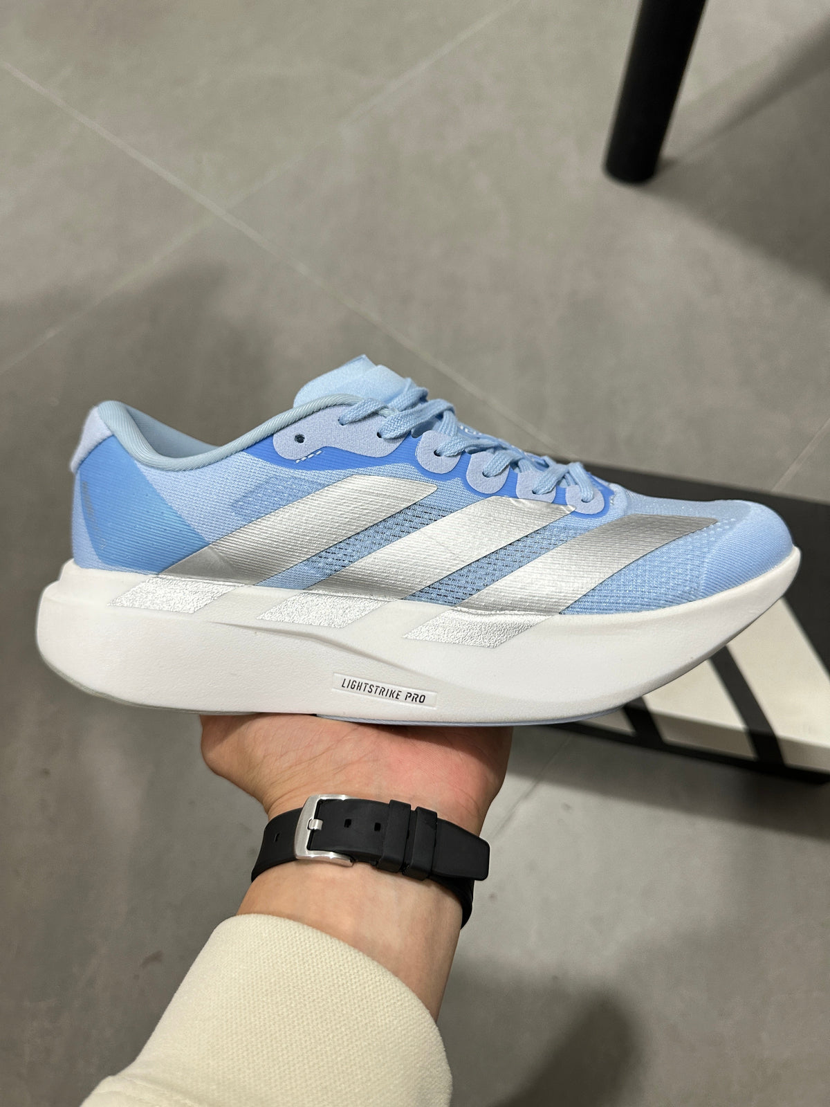 adidas Lightstrike Pro Running Shoes Blue White JS4453