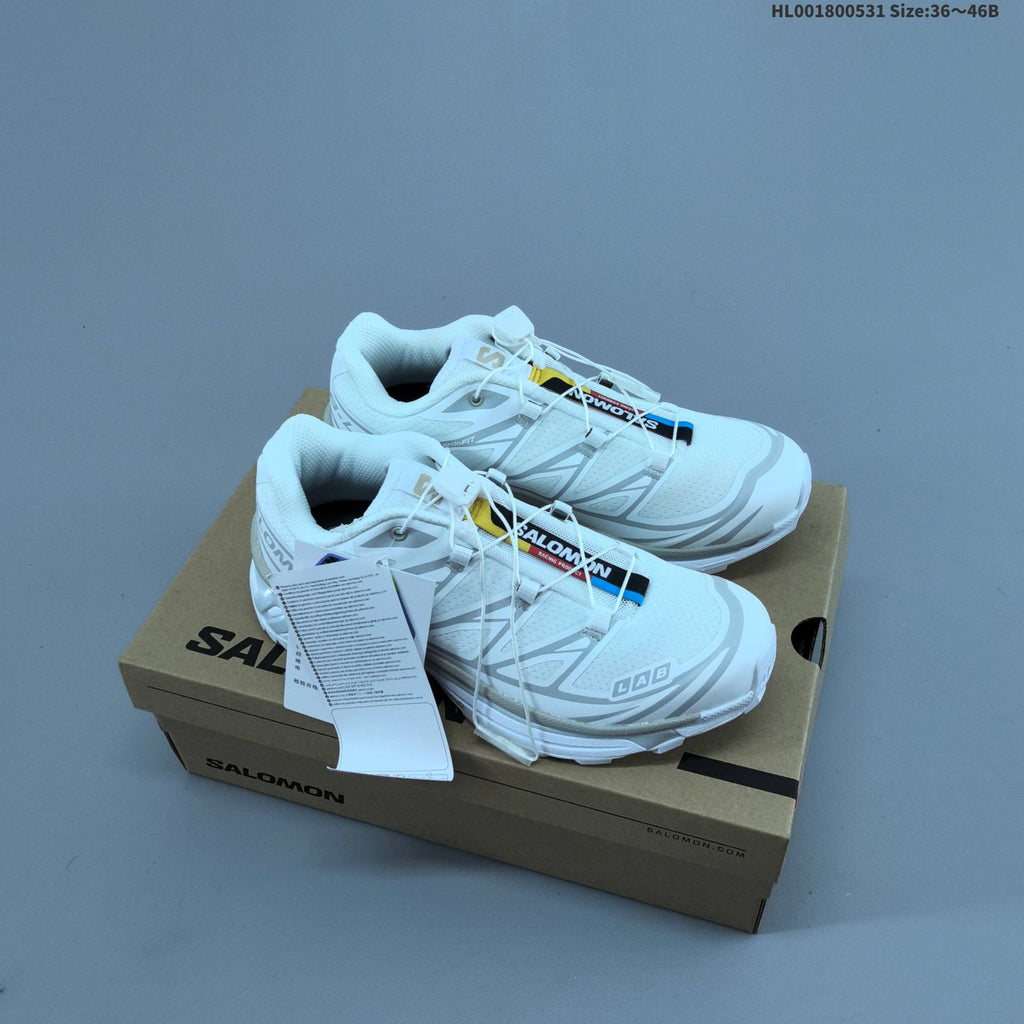 Salomon XT-6 Low-Top Trail Sneakers – White