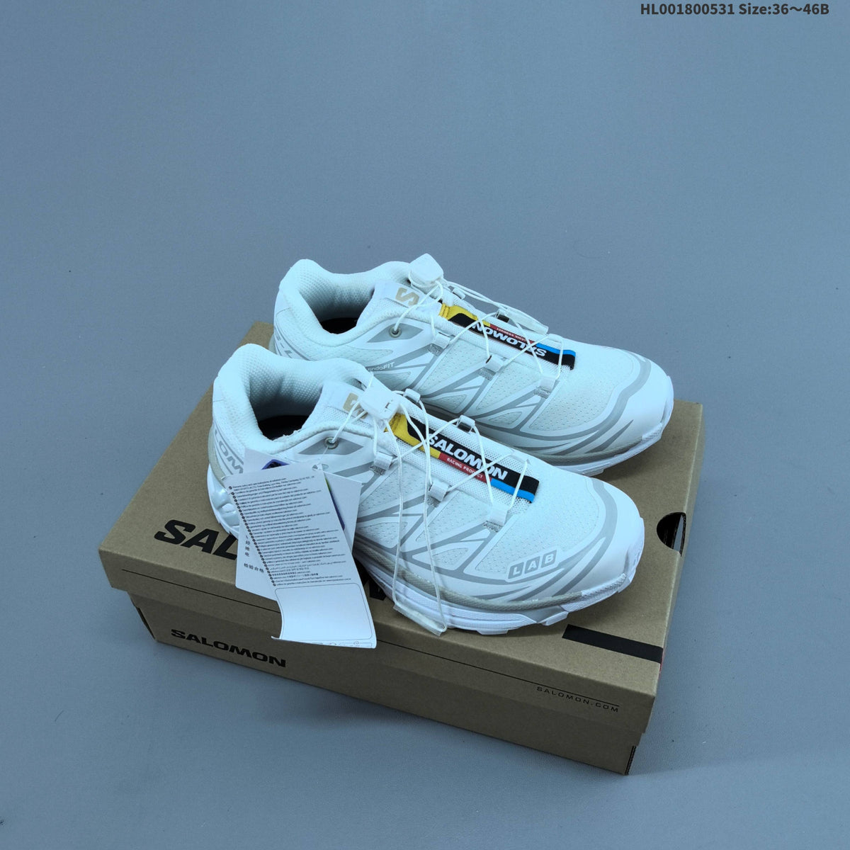 Salomon XT-6 Low-Top Trail Sneakers – White