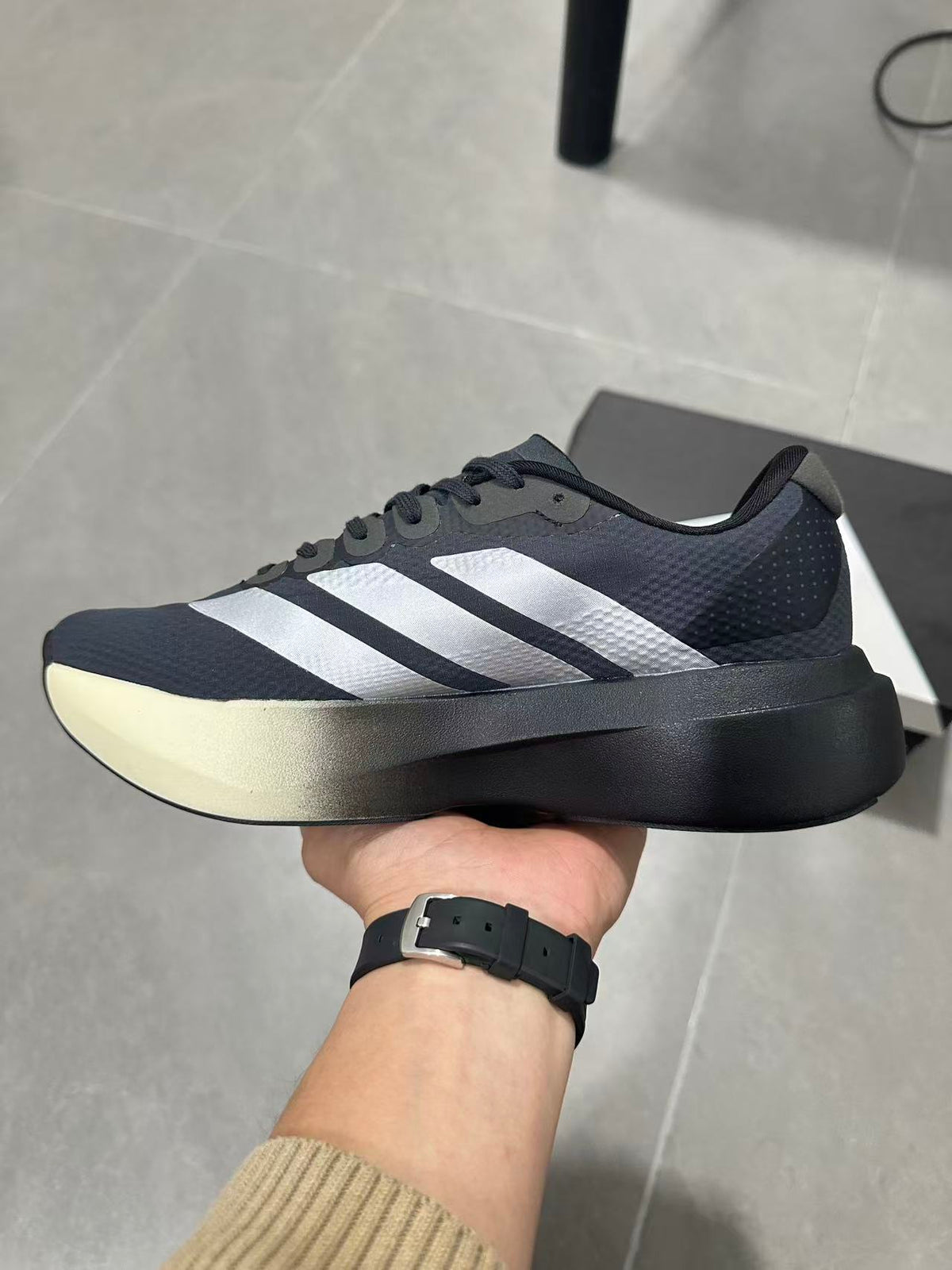 Adidas Lightstrike Pro Running Shoes Black Silver KH8289