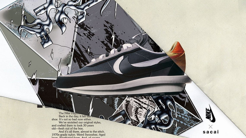 Nike Sacai LDWaffle Black Grey Sneakers BV0073-001