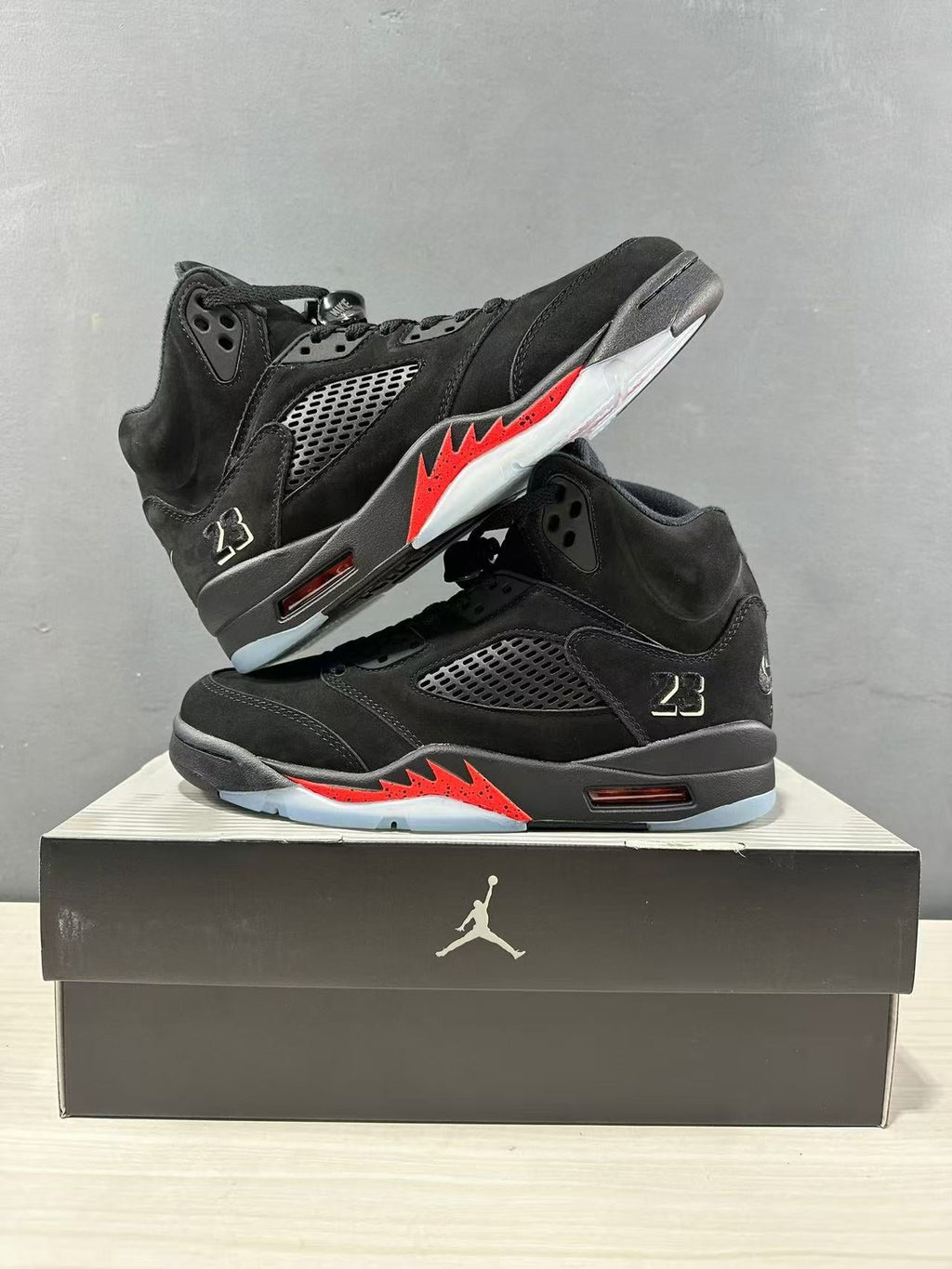Jordan Air Jordan 5 Retro Sneakers Black and Red