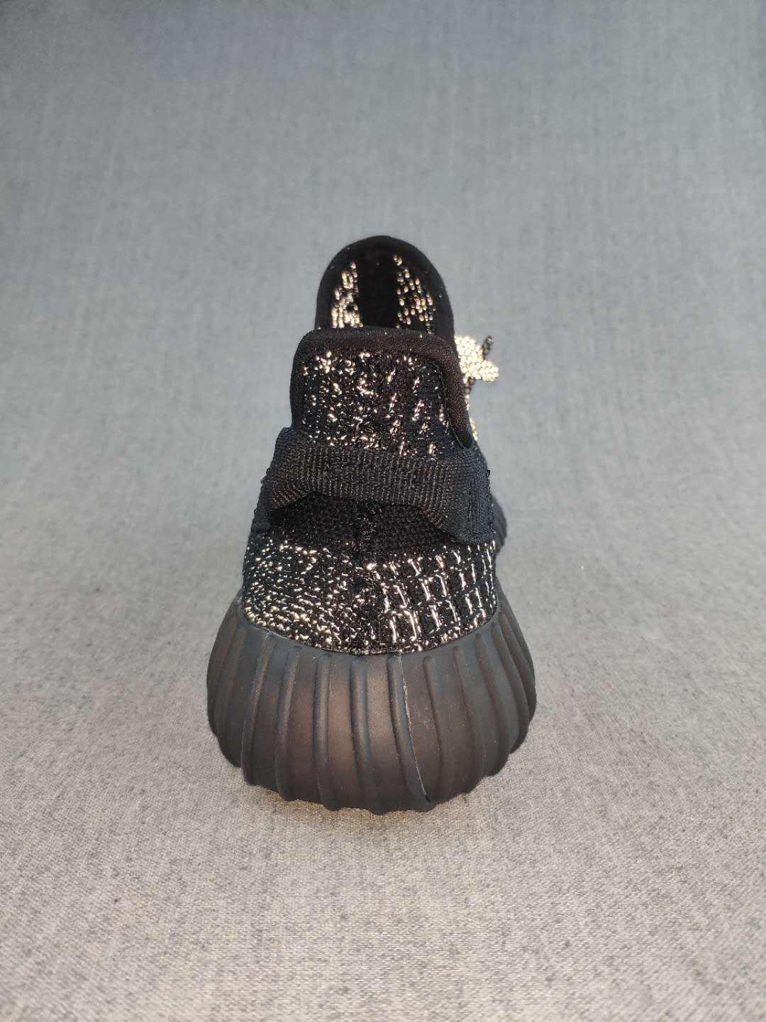 Yeezy 350 V2 Knit Sneakers in Black and Cream