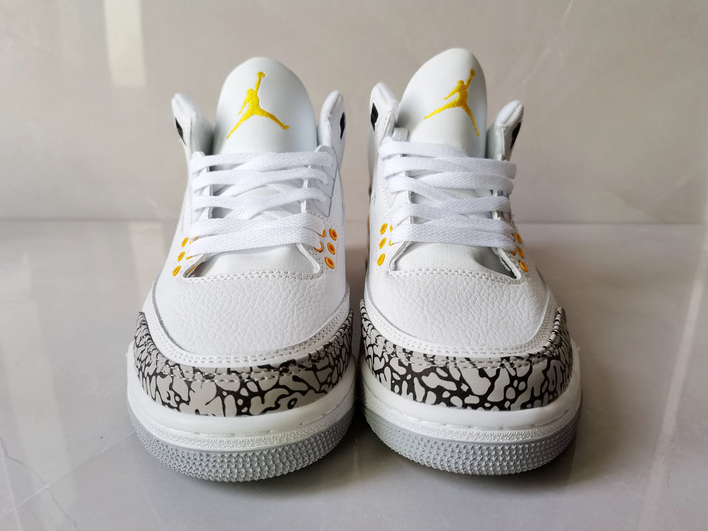 Jordan Air Jordan 3 Retro White Yellow Sneakers