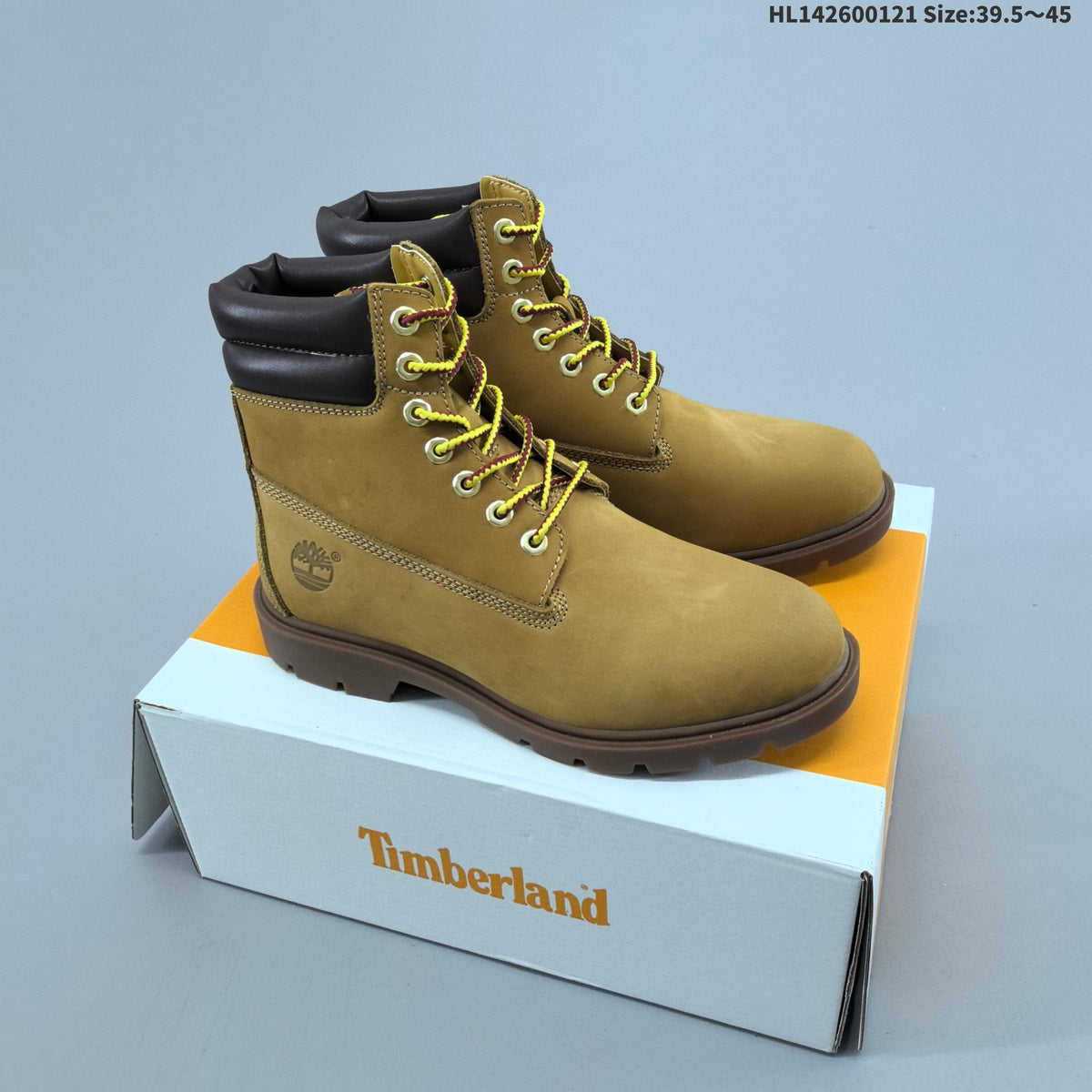 Timberland Yellow Mid-Top Lace-Up Boots