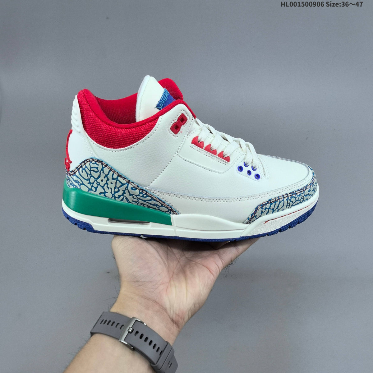 Jordan Air Jordan 3 Retro Chalk Track Red Sneakers