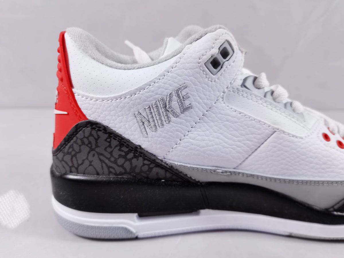 Jordan Air Jordan 3 Retro White Cement Black Sneakers