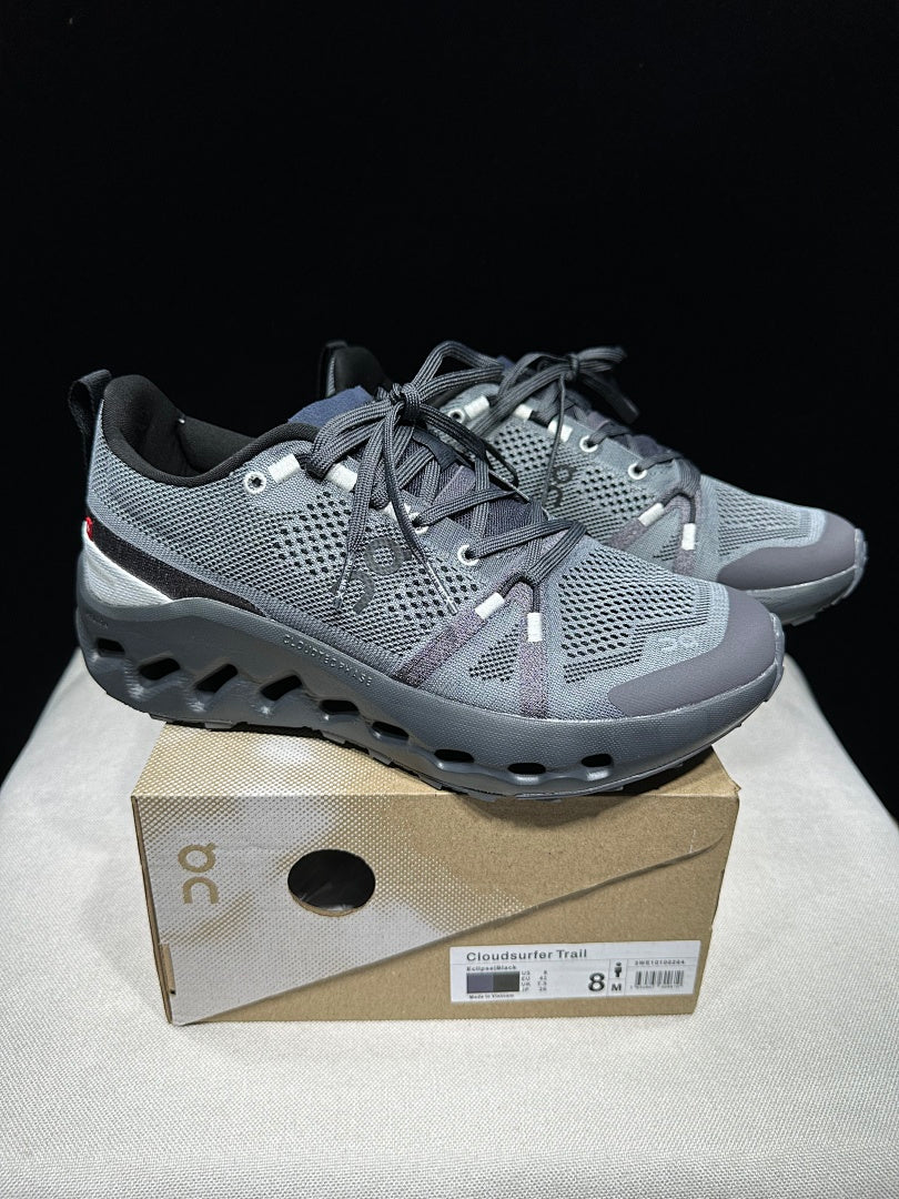 On Cloudsurfer Trail Sneakers, Dark Gray