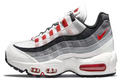 Nike Air Max 95 Sneakers White Grey Red