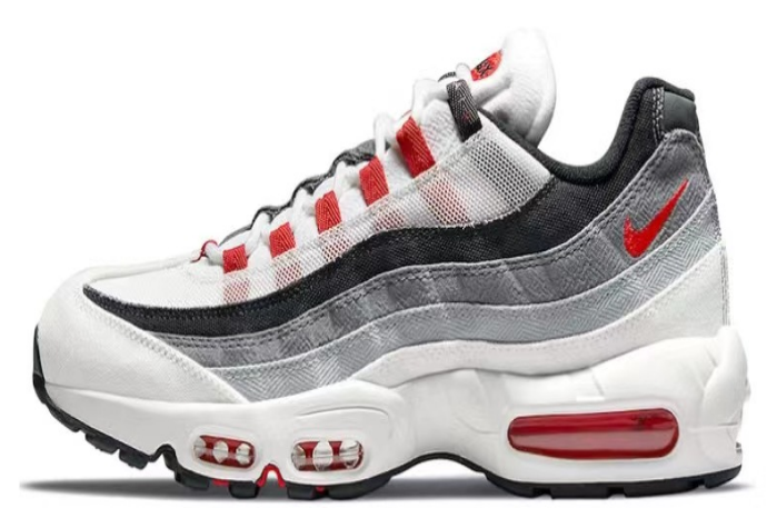 Nike Air Max 95 Sneakers White Grey Red