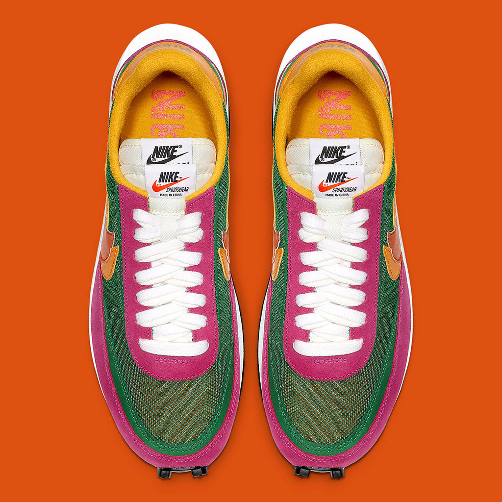 Nike LDV Waffle Sacai BV0073-301 Green Pink Sneakers