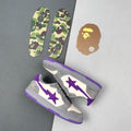 BAPE SK8 Sta Sneakers White Purple