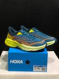 HOKA Speedgoat 6 Trail Running Shoes Blue Yellow