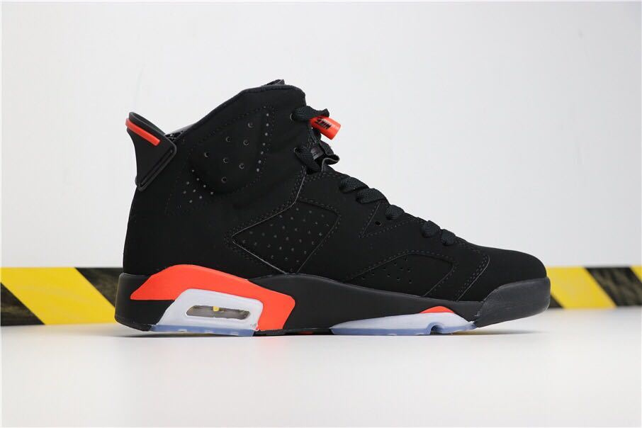 Jordan Air Jordan 6 Infrared Black Red High-Top Sneakers