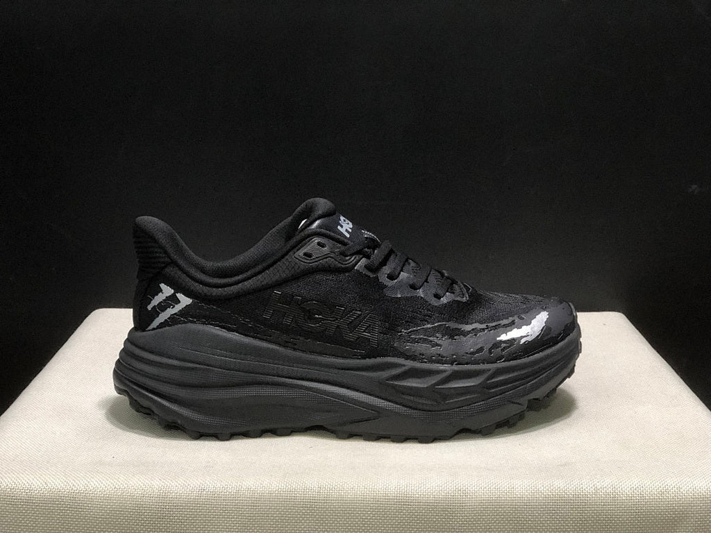 HOKA Stinson 7 Black Trail Sneakers