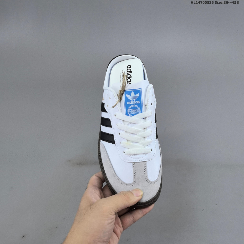 Adidas Originals Samba OG Mule Sneakers White Black LB3814