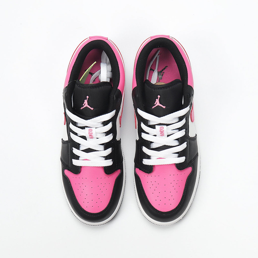 Jordan 1 Low Black Pink White Sneakers 554723-106
