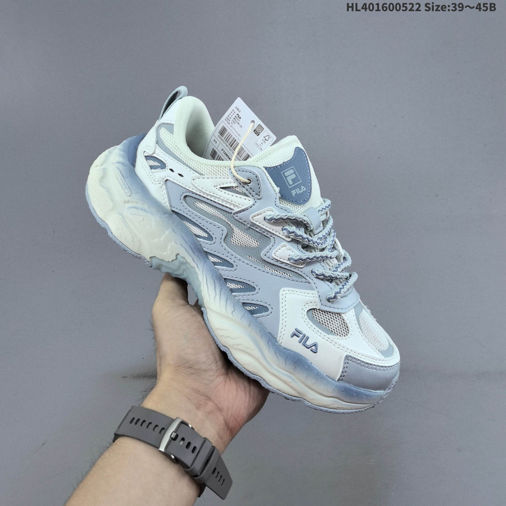 FILA FERN Low-Top Sneakers White and Blue F12M622118FSP